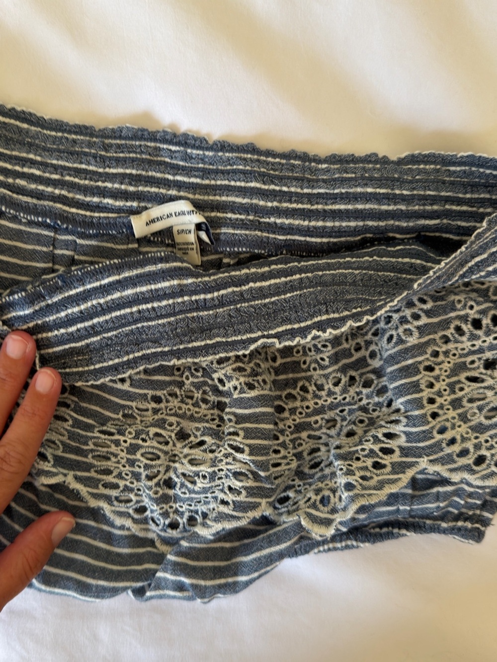 Smocked Strapless Eyelet Ruffle Summer Set - Picture 10 of 11